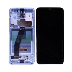 Touch+Display+Frame Samsung Galaxy S20/Sm-G980/S20 5g/Sm-G981 sin Camera Service Pack Nube Azul Touch+Display+Frame Samsung Galaxy S20/Sm-G980/S20 5g/Sm-G981 sin Camera Service Pack Nube Azul
